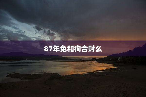 87年兔和狗合财么