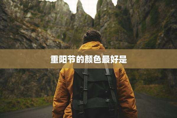 重阳节的颜色最好是