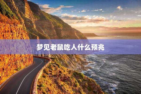 梦见老鼠吃人什么预兆