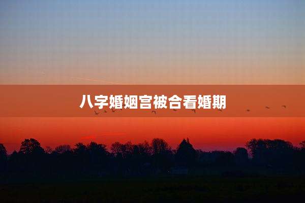 八字婚姻宫被合看婚期