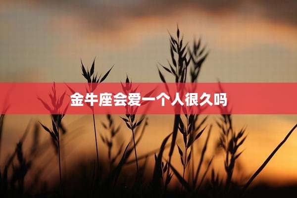 金牛座会爱一个人很久吗