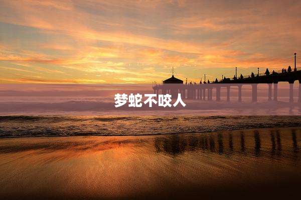 梦蛇不咬人