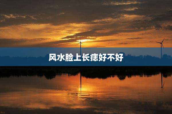 风水脸上长痣好不好