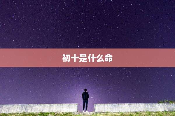 初十是什么命