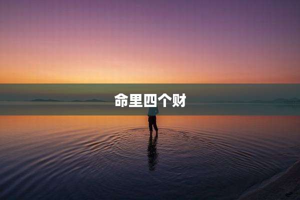 命里四个财