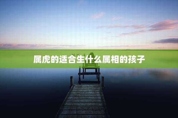 属虎的适合生什么属相的孩子