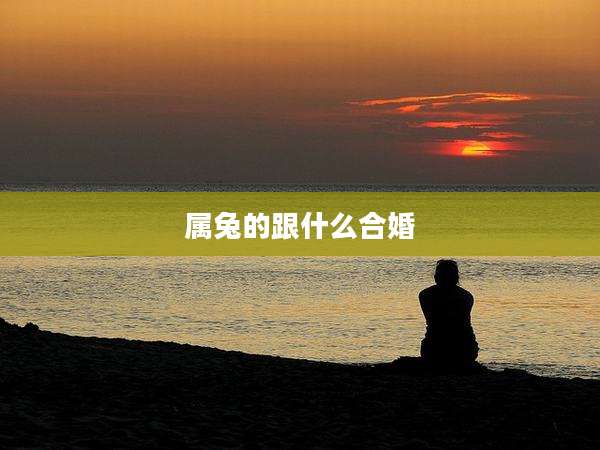 属兔的跟什么合婚