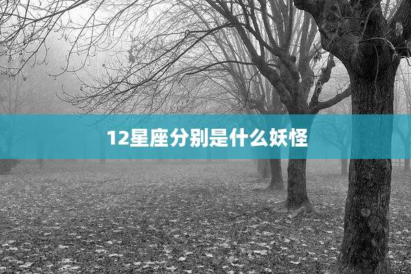 12星座分别是什么妖怪