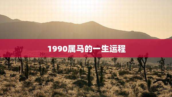 1990属马的一生运程