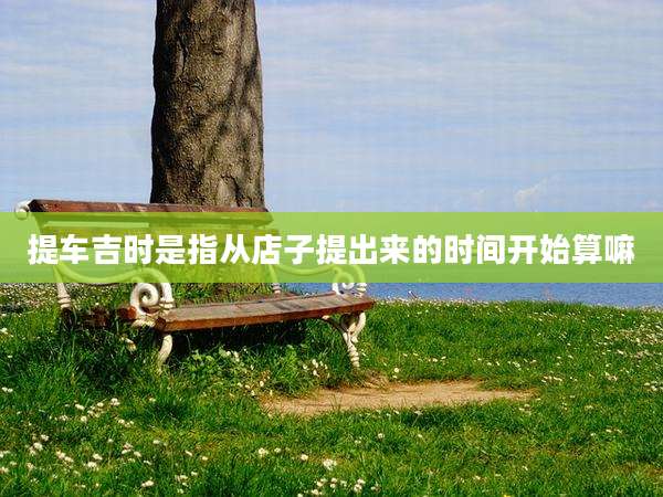 提车吉时是指从店子提出来的时间开始算嘛
