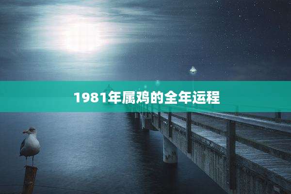 1981年属鸡的全年运程