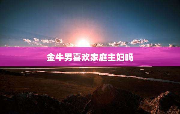 金牛男喜欢家庭主妇吗