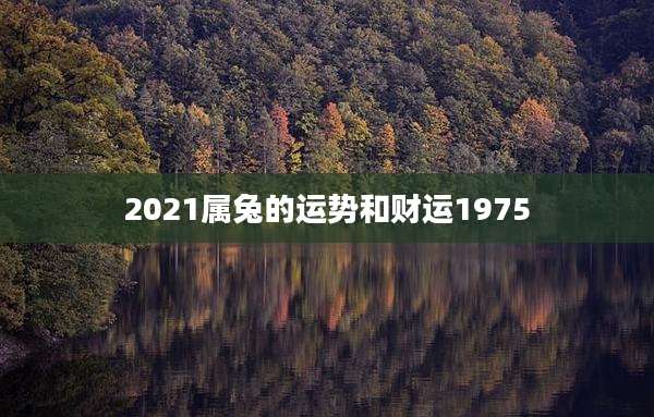 2021属兔的运势和财运1975