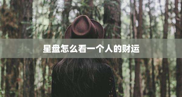 星盘怎么看一个人的财运