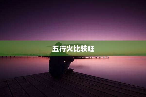 五行火比较旺