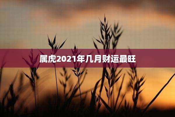 属虎2021年几月财运最旺
