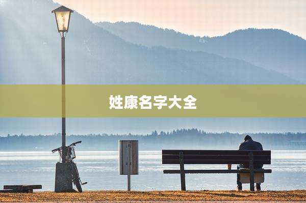 姓康名字大全
