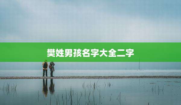 樊姓男孩名字大全二字