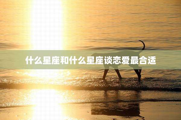 什么星座和什么星座谈恋爱最合适