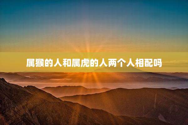 属猴的人和属虎的人两个人相配吗