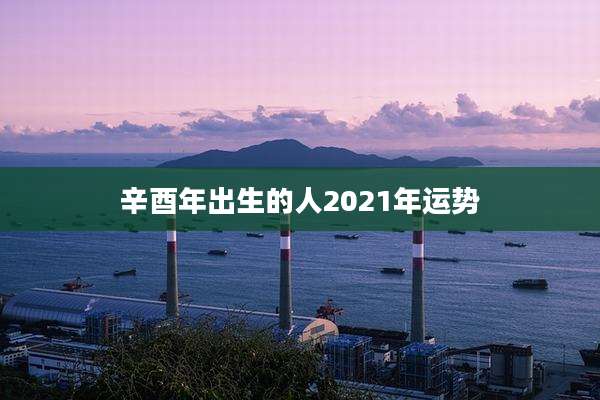 辛酉年出生的人2021年运势
