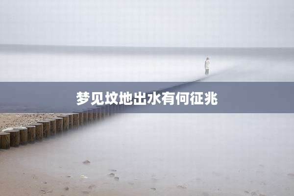梦见坟地出水有何征兆