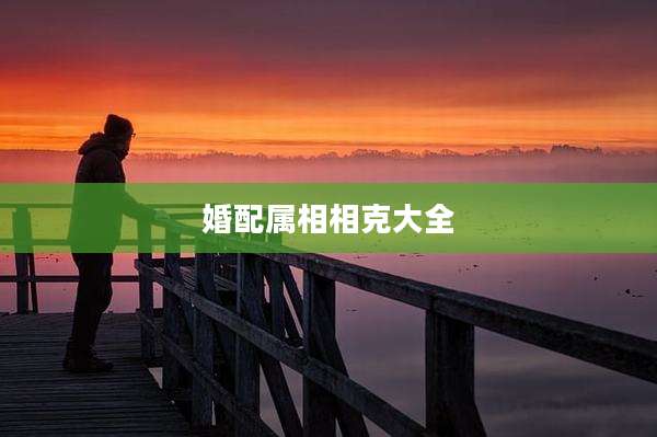 婚配属相相克大全