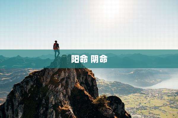 阳命 阴命