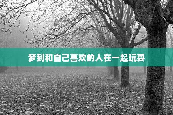 梦到和自己喜欢的人在一起玩耍