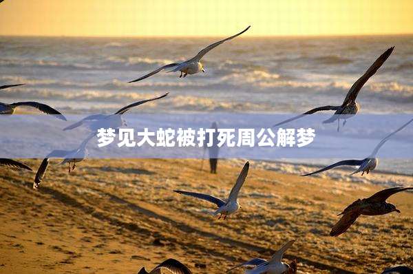 梦见大蛇被打死周公解梦