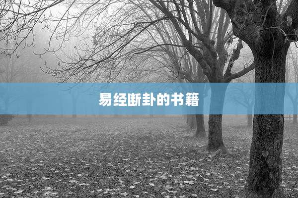 易经断卦的书籍