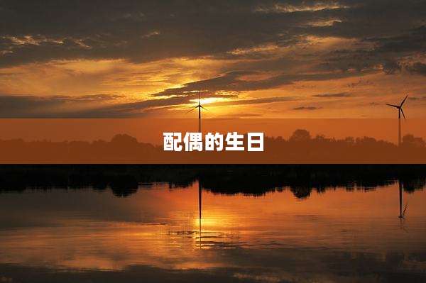 配偶的生日