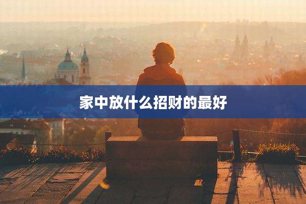 家中放什么招财的最好