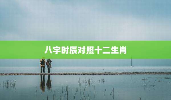 八字时辰对照十二生肖