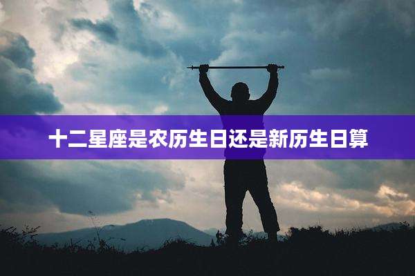 十二星座是农历生日还是新历生日算