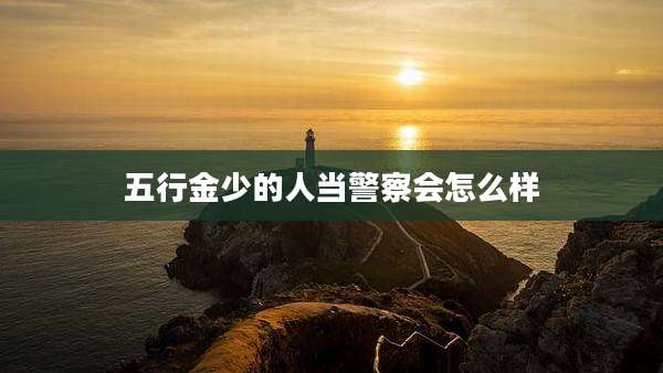 五行金少的人当警察会怎么样