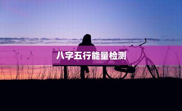 八字五行能量检测