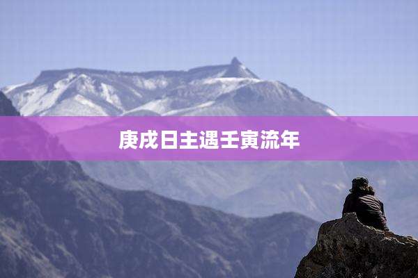 庚戌日主遇壬寅流年