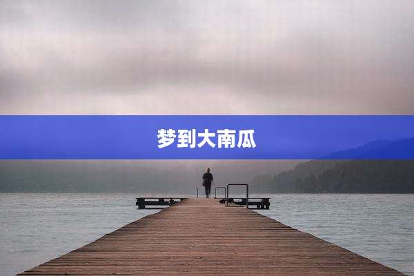 梦到大南瓜