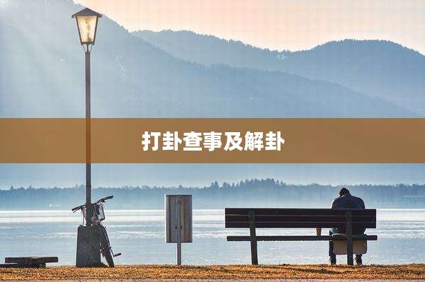 打卦查事及解卦