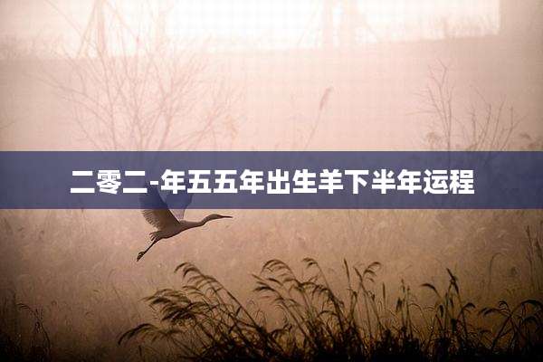 二零二-年五五年出生羊下半年运程