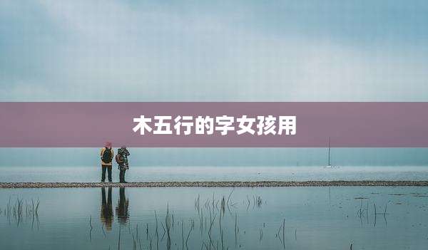 木五行的字女孩用