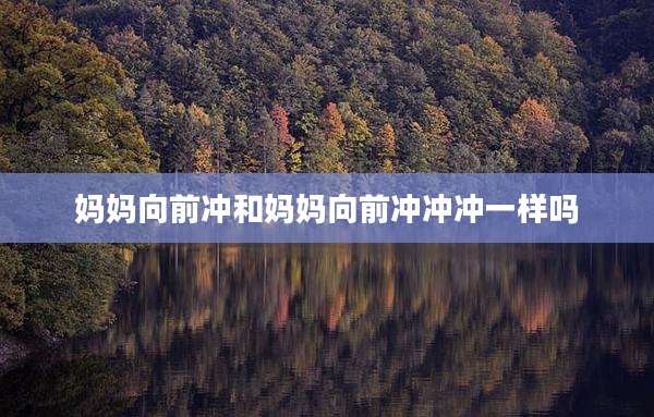 妈妈向前冲和妈妈向前冲冲冲一样吗
