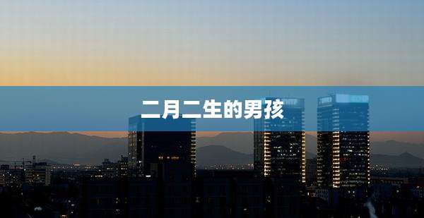二月二生的男孩