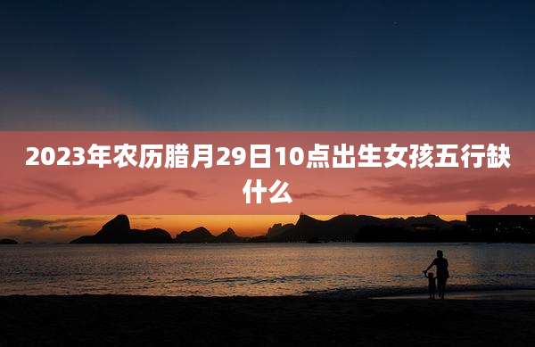 2023年农历腊月29日10点出生女孩五行缺什么
