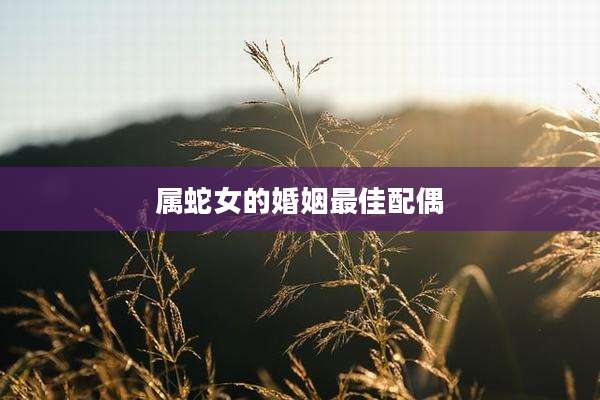 属蛇女的婚姻最佳配偶