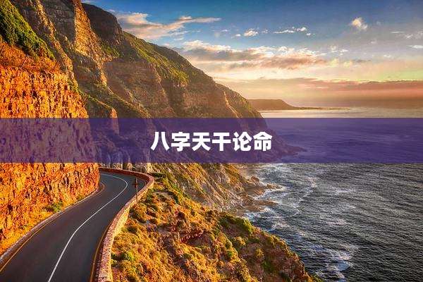 八字天干论命