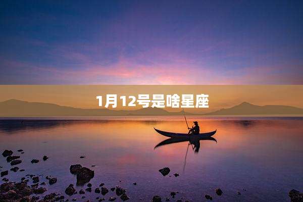 1月12号是啥星座
