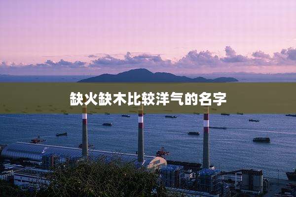 缺火缺木比较洋气的名字
