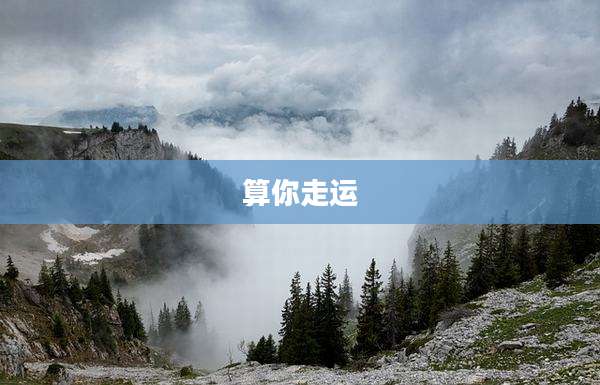 算你走运